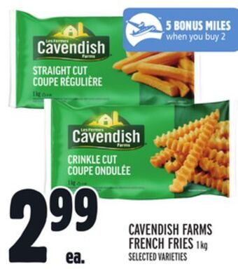 Metro Cavendish farms french fries offer