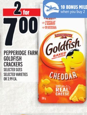Metro Pepperidge farm goldfish crackers offer