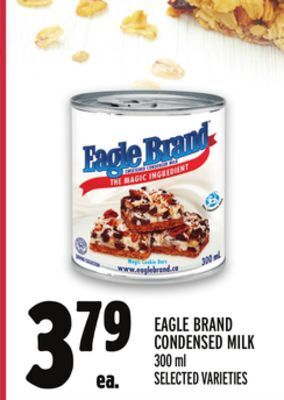 Metro Eagle brand condensed milk offer
