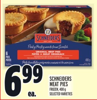Metro Schneiders meat pies offer