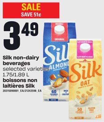 Independent Grocer Silk non-dairy beverages, 1.75/1.89 l offer