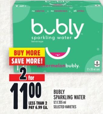 Metro Bubly sparkling water offer