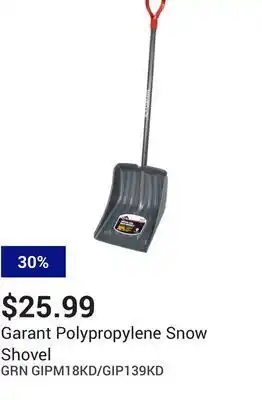 NAPA Auto Parts Polypropylene snow shovel offer