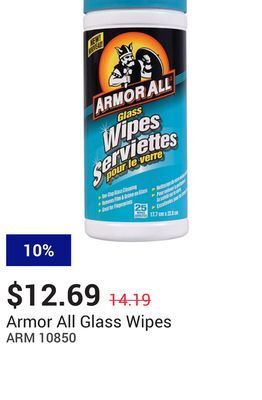 NAPA Auto Parts Glass wipes offer