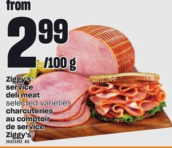 Independent Grocer Ziggy's® service deli meat offer