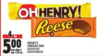Metro Hershey's chocolate bars offer
