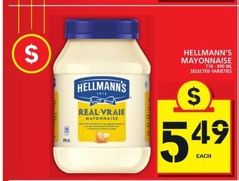 Food Basics Hellmann's mayonnaise offer