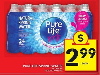 Food Basics Pure life spring water offer