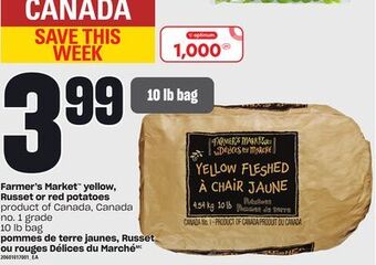 Independent Grocer Farmer's market™ yellow, russet or red potatoes, 10 lb bag offer