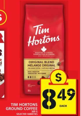 Food Basics Tim hortons ground coffee offer