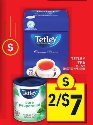 Food Basics Tetley tea offer