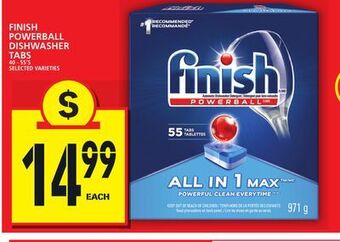 Food Basics Finish powerball dishwasher tabs offer