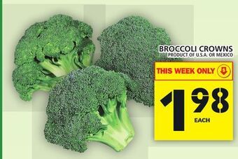 Food Basics Broccoli crowns offer