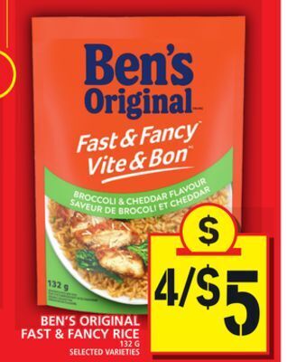 Food Basics Ben's original fast & fancy rice offer