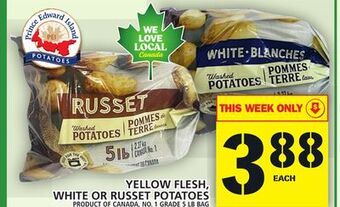 Food Basics Yellow flesh, white or russet potatoes offer