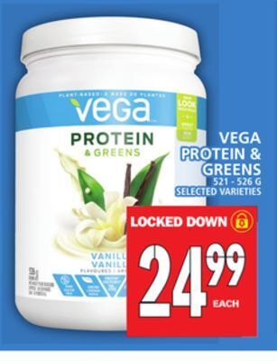Food Basics Vega protein & greens offer