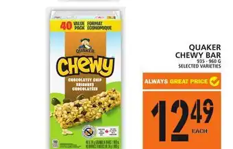 Food Basics Quaker chewy bar offer