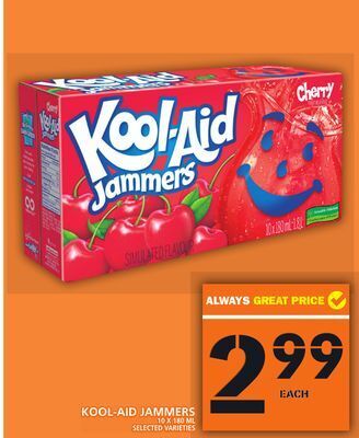 Food Basics Kool-aid jammers offer