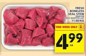 Food Basics Fresh boneless veal stew offer
