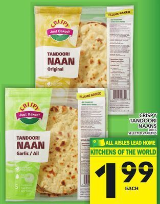 Food Basics Crispy tandoori naans offer