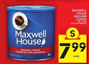 Food Basics Maxwell house ground coffee offer