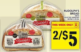 Food Basics Rudolph's bread offer