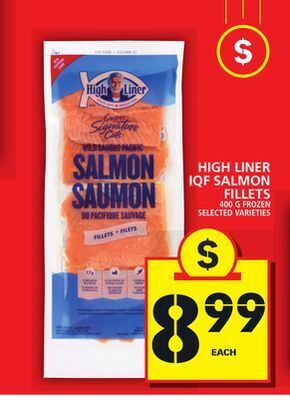 Food Basics High liner iqf salmon fillets offer