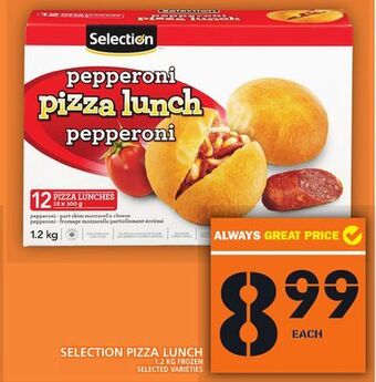 Food Basics Selection pizza lunch offer