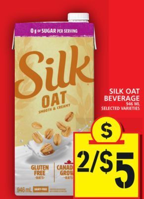 Food Basics Silk oat beverage offer