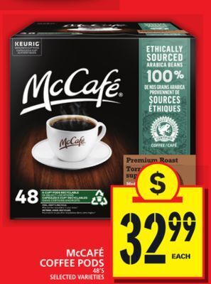 Food Basics Mccafé coffee pods offer