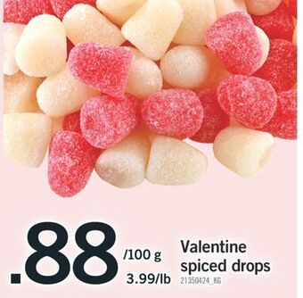 Fortinos Valentine spiced drops offer