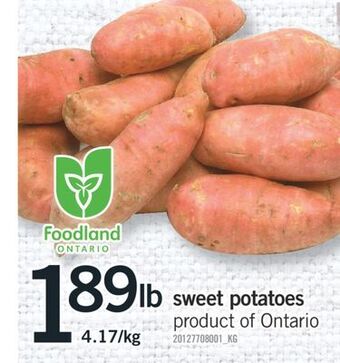 Fortinos Sweet potatoes offer