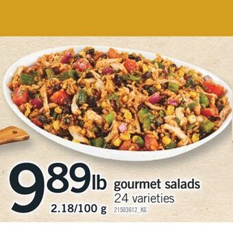 Fortinos Gourmet salads offer