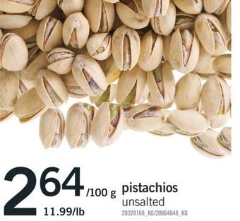 Fortinos Pistachios offer