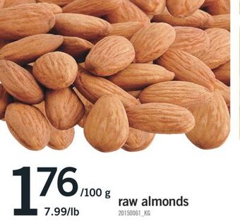 Fortinos Raw almonds offer