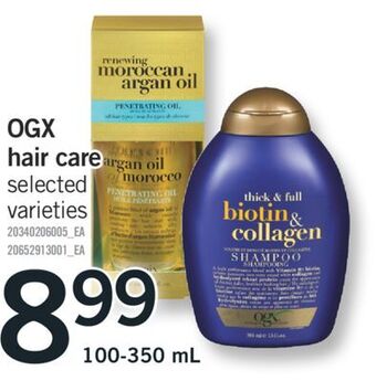 Fortinos Ogx hair care, 100-350 ml offer