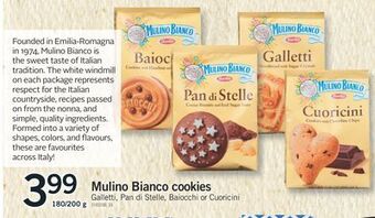 Fortinos Mulino bianco cookies, 180/200 g offer