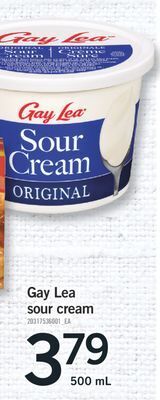 Fortinos Gay lea sour cream, 500 ml offer