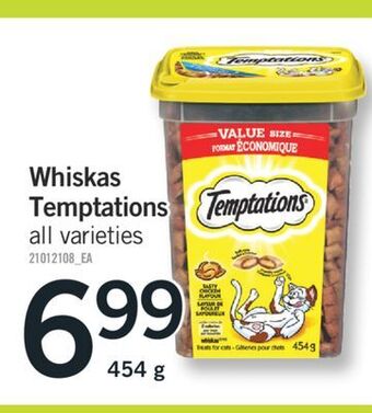 Fortinos Whiskas temptations, 454 g offer