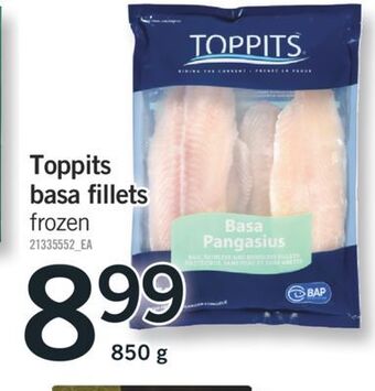Fortinos Toppits basa fillets, 850 g offer