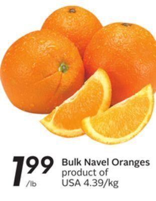 Sobeys Bulk navel oranges offer