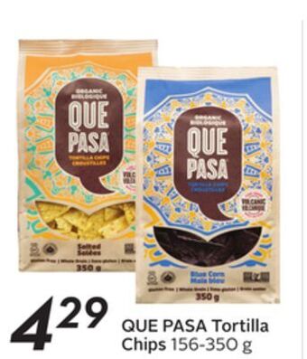 Sobeys Que pasa tortilla chips offer