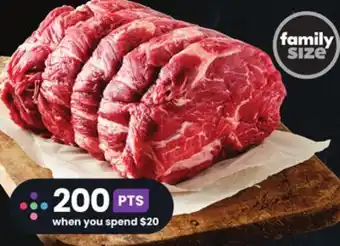 Sobeys Sterling silver fresh boneless blade pot roast steak or simmering offer