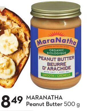 Sobeys Maranatha peanut butter offer