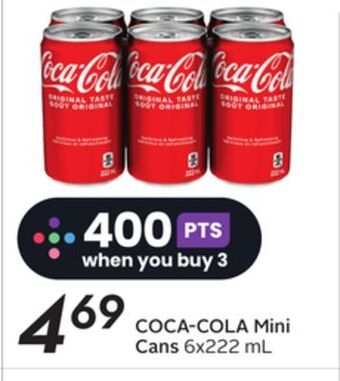 Sobeys Coca-cola mini cans offer