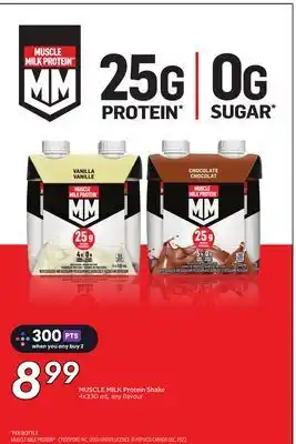 Sobeys Muscle milk protein shake offer