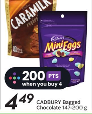 Sobeys Cadbury bagged chocolate offer