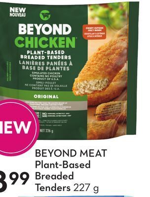 Sobeys Beyond meat plant-based breaded tenders offer