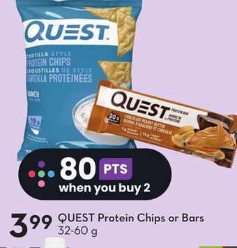 Sobeys Quest protein chips or bars offer