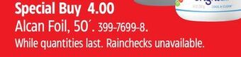 Canadian Tire Alcan foil, 50' offer